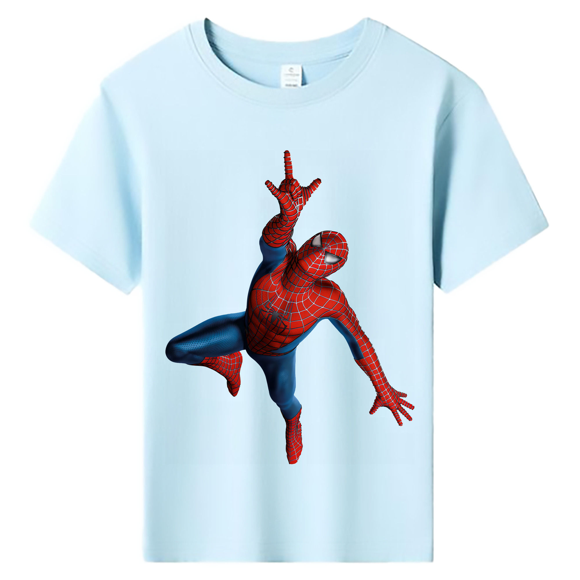 （画像用） Spider Man スパイダーマン 綿100％キッズTシャツ（フロントプリント）